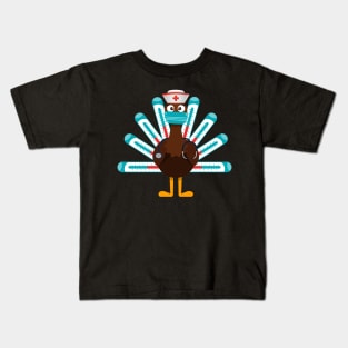 Thanksgiving nurse turkey Kids T-Shirt